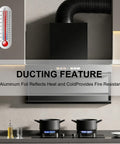 Flexible Aluminum Duct With Four Layer Protection And Two Clamps For Dryer Venting on kitchen vent system.