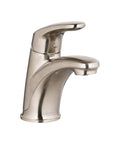 Colony Pro Single Handle Bathroom Faucet with Metal Pop Up Drain 1.2 GPM Brushed Nickel, drip-free ceramic disc valve