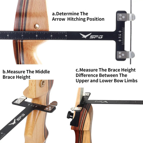 Bow Square Kit 2 Pack With Easy Setup Bow Level And T Shape Ruler For Recurve And Compound Bows Aluminum Alloy Archery Tool