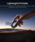Hand holding T2 Female To C Mount Telescope Camera Adapter over unzipped bag showcasing lightweight anodized aluminum 4mm extension ring.