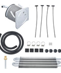 Hot Selling CVT Transmission Oil Chiller Kit With 4 Port And 6 Rows, Remote Replacement For Nissan including hoses and clamps