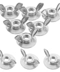 Beefy Heavy Duty Hurricane Shutter Wing Nuts 20 Pack One Quarter Twenty Threaded Wing Nut Driver Tool With Washers shown on display