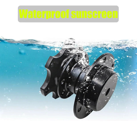 Zero Fuss Drop In Quick Swap Steering Wheel Adapter Hub featuring solid machined alloy body, 70mm size, submerged in water.
