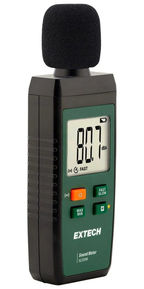 Professional Noise Meter With ExView App Connectivity For Real Time Sound Monitoring, Recording, And Analysis On Your Phone Or Tablet