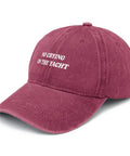Wine Red Lightweight Women's Dad Hat With Six Ventilation Eyelets, Low Profile Unstructured Cap front angle