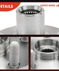Close-up of Front Wheel Bearing And Hub Kit For Toyota Corolla 2003 To 2019 showcasing spline axle and mounting details.