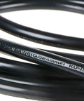 Close-up of Beefy 6 Foot 18 AWG 3 Prong Power Cord For Appliances, showing black SJT cable with marked specifications.