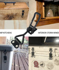 Heavy Duty Toggle Clamp With 360 Lbs Holding Power on box, window, cooler, and latch details