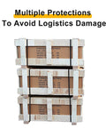 Rock Solid Double Scissor Hydraulic Lift Table Cart 770 Lb Capacity Adjustable Platform stacked in protective packaging.