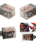 DC 12V Relay With 11 Pin 10A 250VAC Silver Alloy Contacts For Industrial Control Panels Tough As Nails High Temperature Resistant Switch For Reliable Signal Transmission, clear 11-pin relay