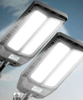 6000W Outdoor Solar Lights Waterproof Ultra Bright With Remote, Dusk To Dawn 7000K LED Solar Street Light With Motion Sensor