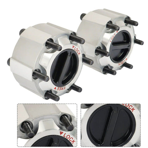 2Pcs Manual Locking Hubs 28 Splines Replacement For Nissan Frontier Pathfinder Xterra Titan D21 Pickup 1990 To 2004