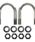 Chevrolet Sedan Delivery Rear Universal Joint U Bolt Kit Fits 1955 1956 1957 1958 PC187494 OE Replacement Durable Steel Construction Direct Bolt On Fit For Smooth Drive And Long Lasting Performance. Rear steel U-bolt kit with nuts and washers