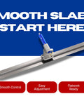 Spring Steel Fresno Trowel 48 Inch By 5 Inch Round End Concrete Finishing Blade With Rock N Roll Adjustable Bracket