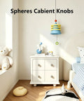 Slick Gray Ceramic Drawer Pulls 10 Pack Round Single Hole Cabinet Knobs For Kitchen Or Pantry Offers Super Quick Swaps And A Heavy Duty Smooth Handle That Makes Every Space Level Up Fast on a bedside table with playful decor.
