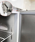 Stainless Steel Freezer Door Hinges Center Column With Left Shaft 0.28 Inch Diameter, Heavy Duty Refrigerator Hinge Set