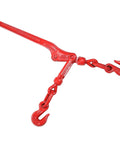 Badass Heavy Duty Lever Load Binder For 516 Inch Grade 70 Chain With 5400 Lbs Working Load Limit And 16200 Lbs Break Strength, red steel hooks