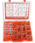 358 Piece Pin Set With Hitch Pins Lynch Pins PTO Pins For Tractors Trailers Trucks Mowers Snow Plows And Farm Equipment Heavy Duty Attachments For Secure Vibration Free Connections, divided case