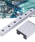 300mm Linear Motion Rail With External Biaxial Guide Block For Precise Robotic Arms And Precision Equipment, Smooth Low Friction Sliding, Easy Mounting Holes, Durable Metal Rail System, with guide block