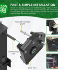 Installation process of Replacement Gear Box For RV Fifth Wheel Landing Jacks Easy Install And Heavy Duty Build