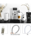 Premium Stainless Steel Milk Tube Upgrade For Jura Coffee Makers, 9 inch, for smooth frothing, durable replacement for plastic.