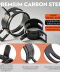 Premium carbon steel clamps from 324 Piece Spring Hose Clamp Kit With 6-38mm Range And 2 Pliers For Quick Leaks Fixes, 360 Degree Seal.