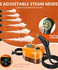 Heavy Duty Handheld Steam Cleaner For Home And Car 1500W features 6 steam modes and high-pressure output for efficient cleaning.