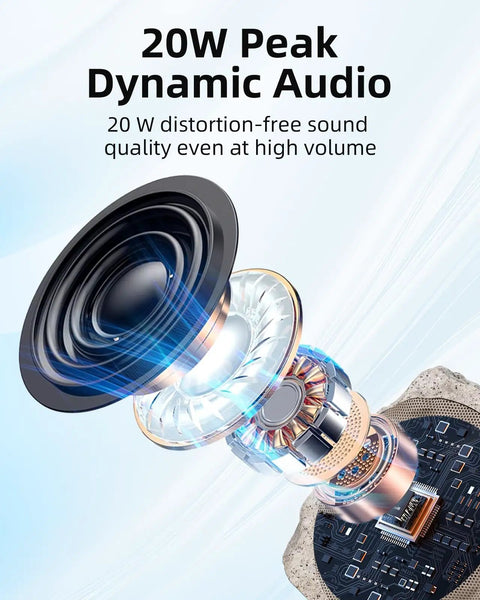 Internal components of Rock Style Outdoor Bluetooth Speakers With Lights For Patio And Pool, Waterproof, Solar Powered And Rechargeable, 2 Pack