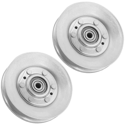 Top Grip Replacement Idler Pulley For Cub Cadet GT2050 GT2100 GT2148 GTX2000 GTX2100 GTX2154 Mod C8L 40258 pair of durable aluminum pulleys.