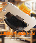 Heavy Duty Cordless Circular Saw With Slick 6 Inch Blade Compatible With Dewalt 20V Max System No Battery Included Portable Case And Precision Guide for Aluminum base plate at 9 inch for stable cutting.