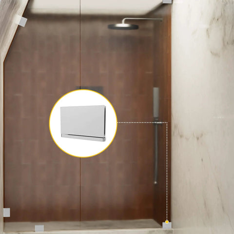Adjustable Glass To Curb Mount Shower Door Pivot Hinge For Frameless Showers Built Tough In Solid Forged Brass Satin Finish