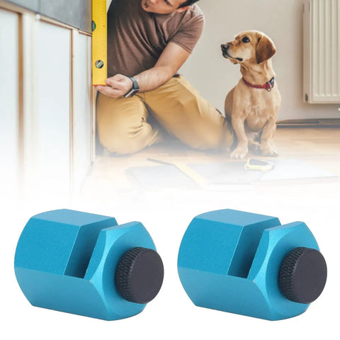 Heavy Duty Aluminum Framing Square Jig Quick Set Rafter Layout Guide Carpenter Attachment Tool Nailed It Precision No Hassle Install, blue knobs.