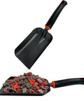 Heavy Duty Ash Shovel For Fire Pits And Grills, Manganese Steel Ember Remover 12.6 Inch Wood Stove Scoop For Charcoal