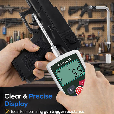 Digital Force Gauge Go To Tool For Real Time Peak And First Peak Measurements High Precision Push Pull Meter For Tension And Compression Testing Ideal For Quality Control And Material Testing In N Kg Lb Oz, measuring gun trigger resistance