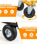 3-in-1 Convertible Hand Truck Dolly Cart With 10-Inch Pneumatic Wheels 1000 Lb Capacity Heavy Duty Hand Cart With Bungee Cords