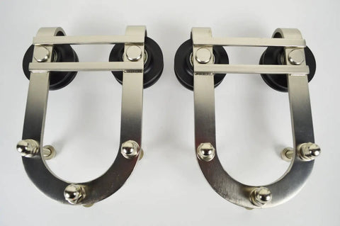 Rollers for Stainless Steel 6 Foot Barn Door Track Hardware Kit For Sliding Closet Doors, Heavy Duty Wall Mounted Rail System
