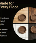 Lock Down Your Heavy Furniture With These Eight Premium Two Inch Rubber Coasters And Non Slip Caster Cups on various floor types.