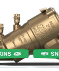 2 Inch Double Check Backflow Preventer With Union Ball Valves EZSWAP Modular Check Top Access Compact Bronze Unit For 2 Inch Piping Easy Install Quick Repairs Test Ports Centerline Pro Grade Water Safety Valve For Home Or Trade, bronze
