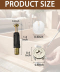25 Set 3 In 1 Furniture Fasteners Kit With M6 35mm Cam Bolts And 15mm Cam Lock Nuts Plus Pre Inserted Plastic Dowel Expansion Screws product size shown.