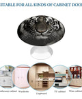 Round Stainless Steel Cabinet Knobs With Screws For Dresser Kitchen And Bathroom Rust Resistant Drawer Knob Single Hole Pull Boss Modern Closet Hardware Easy Install tiger print round cabinet knob for bathroom, wardrobe, cupboard, TV and wine cabinets