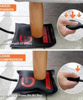 Pro Grade Air Wedge Bag Pump Kit With Six Pack And Four Plastic Tools Medium Size Leveling 840D Nylon Wedges
