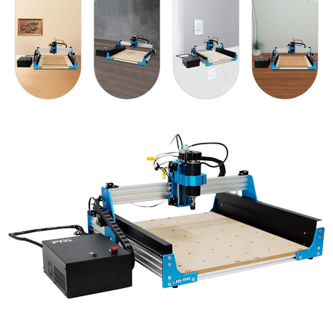Pro Grade 110V 500W CNC Router Engraving Machine With USB Power Supply, ball screw, 42 stepper motor, multiple angle views