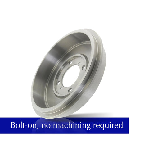 Centric 123.42002 C-Tek rear brake drum, silver metal, for Nissan rear axle