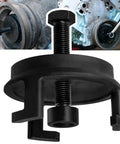 Crank Pulley Puller Kit For LS Engines And Chrysler Dodge Jeep Vehicles, Harmonic Balancer Removal Tool close-up, steel build.