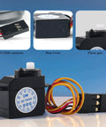 Mini Micro Servo Motor 2.1g 180 Degree Rotation DM S0020 with POM plastic gears and JST-ZHR connector, pack of 6