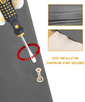 Outdoor Playground Canopy Replacement For Swing Sets 52 x 90 Inch Weatherproof Cover easy installation detail with screw