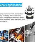 Applications of 5:1 Planetary Gearbox for Nema 34 Stepper Motor with 86mm Frame shown in industrial machinery and CNC tools