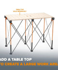 Centipede Folding Work Bench For Garage, Beefy Heavy Duty Collapsible Portable Work Bench, 2x4 Ft Construction Table