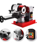 No Fluff 370W Electric Angle Grinder For Sharpening Circular Saw Blades And Hard Alloy Bits 220V 2850 RPM, compact design with robust aluminum housing.