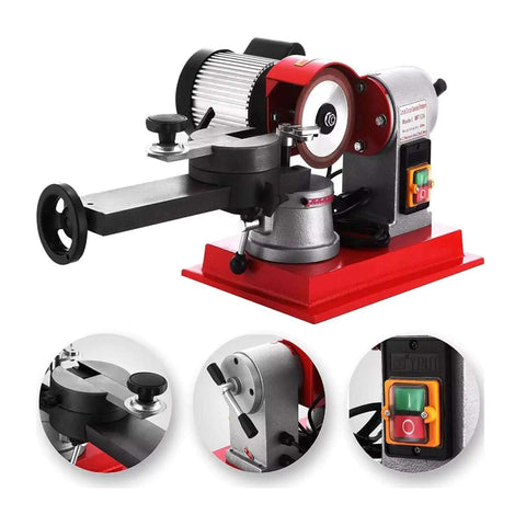No Fluff 370W Electric Angle Grinder For Sharpening Circular Saw Blades And Hard Alloy Bits 220V 2850 RPM, compact design with robust aluminum housing.